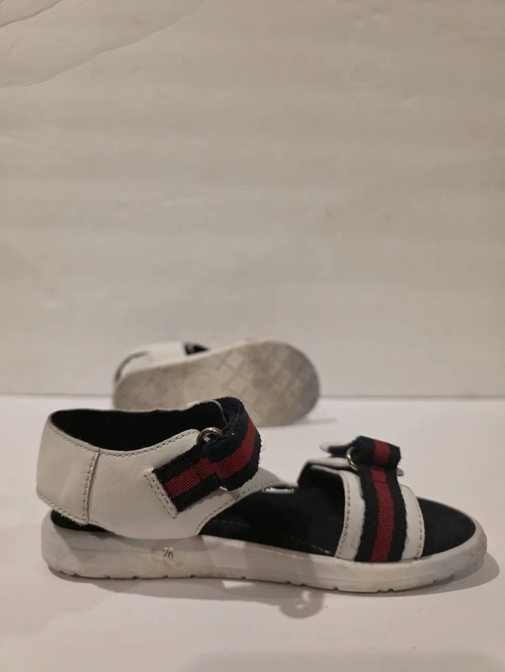 Gucci Kids Web Stripe Strap Leather Sandals​Details​
